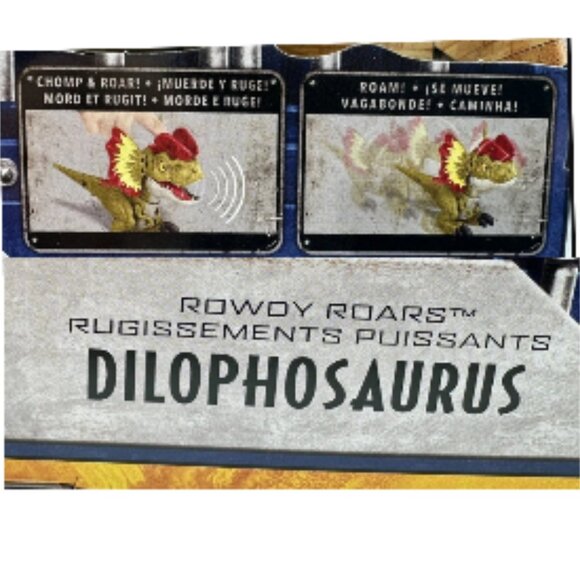 Jurassic World Dilophosaurus Dinosaur Toy Green & Red Mattel 🆕⌚📦🏃💨🚚 - Picture 11 of 16